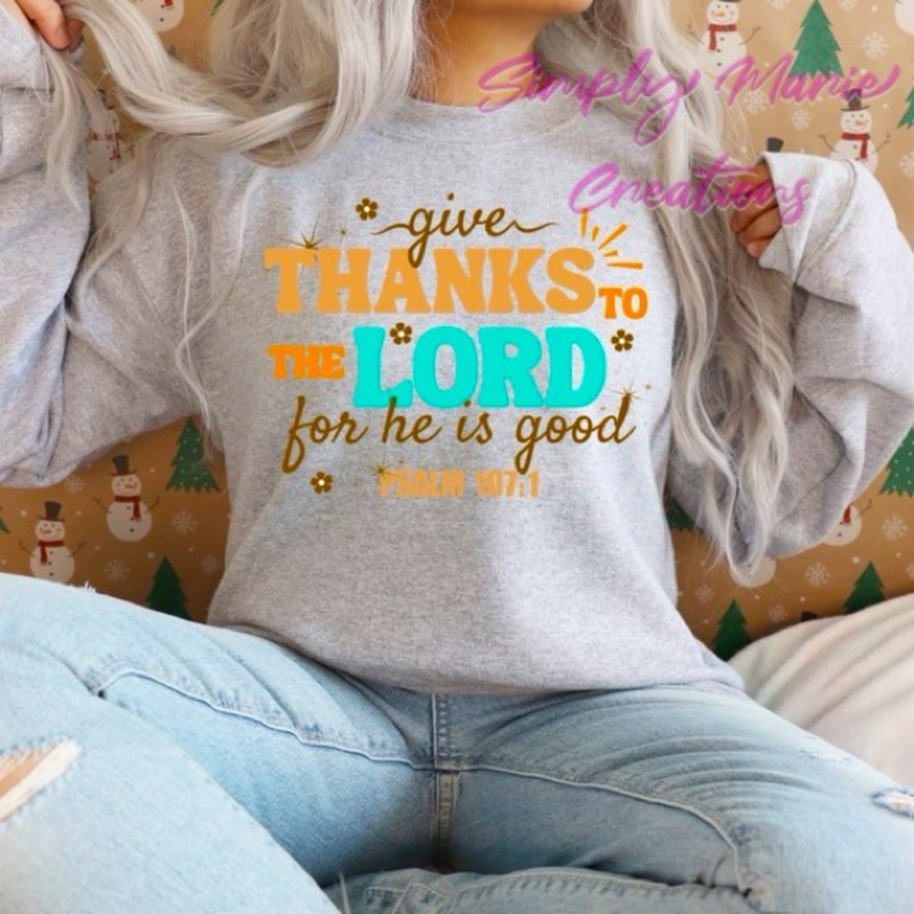Give Thanks Crew Neck